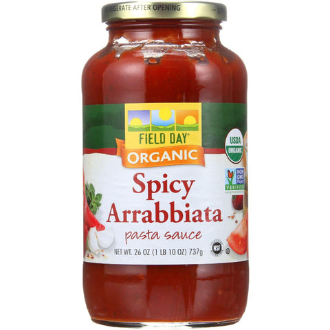 Field Day Pasta Sauce - Organic - Spicy Arrabbiata - 26 Oz - Case Of 12