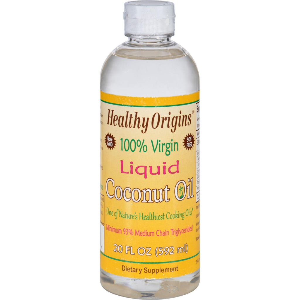 Healthy Origins Coconut Oil - Liquid - 100 Percent Virgin - 20 Oz