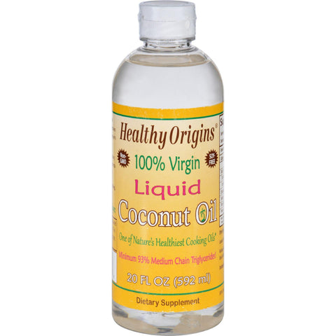 Healthy Origins Coconut Oil - Liquid - 100 Percent Virgin - 20 Oz