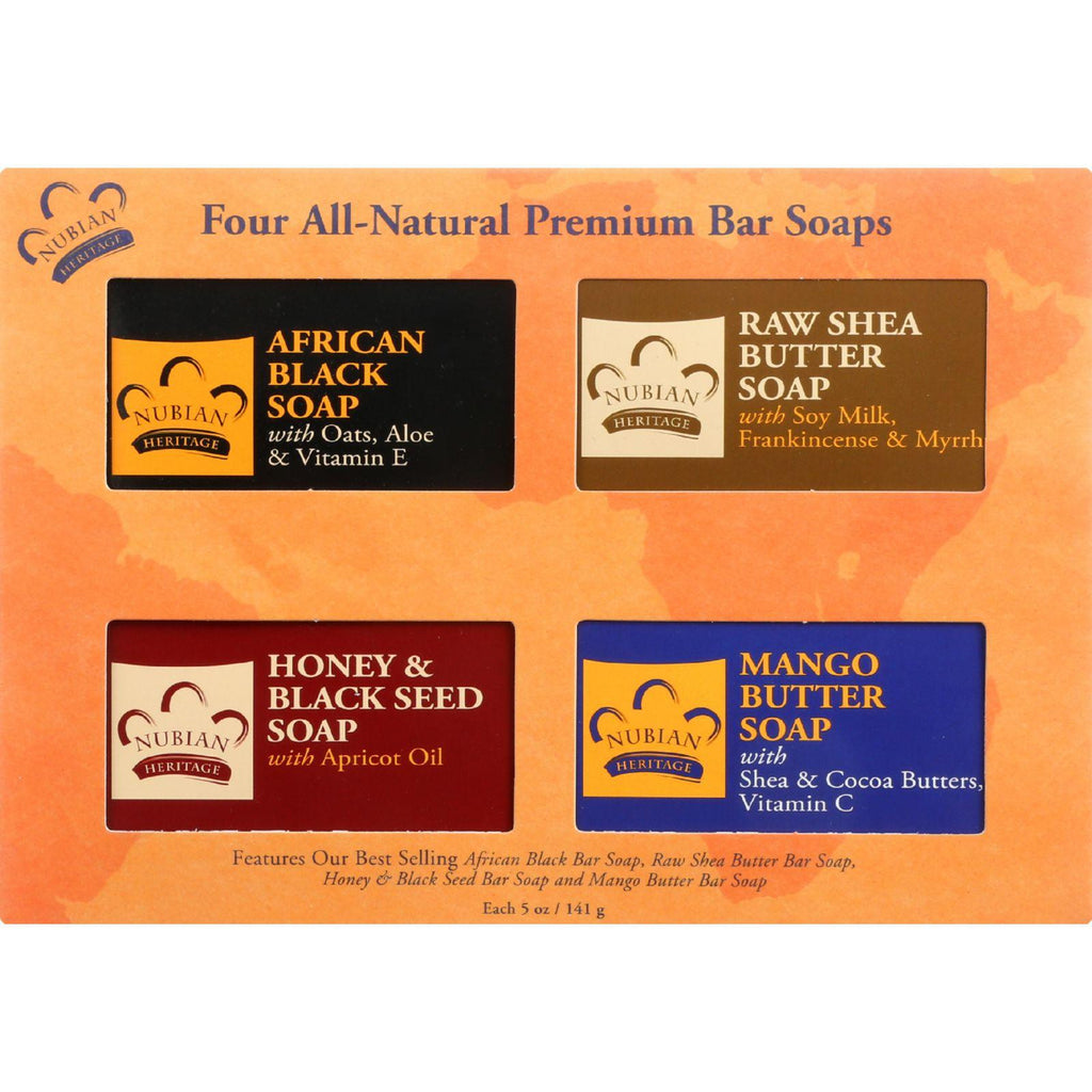 Nubian Heritage Kit - Bar Soap - 4 Soaps - 1 Each