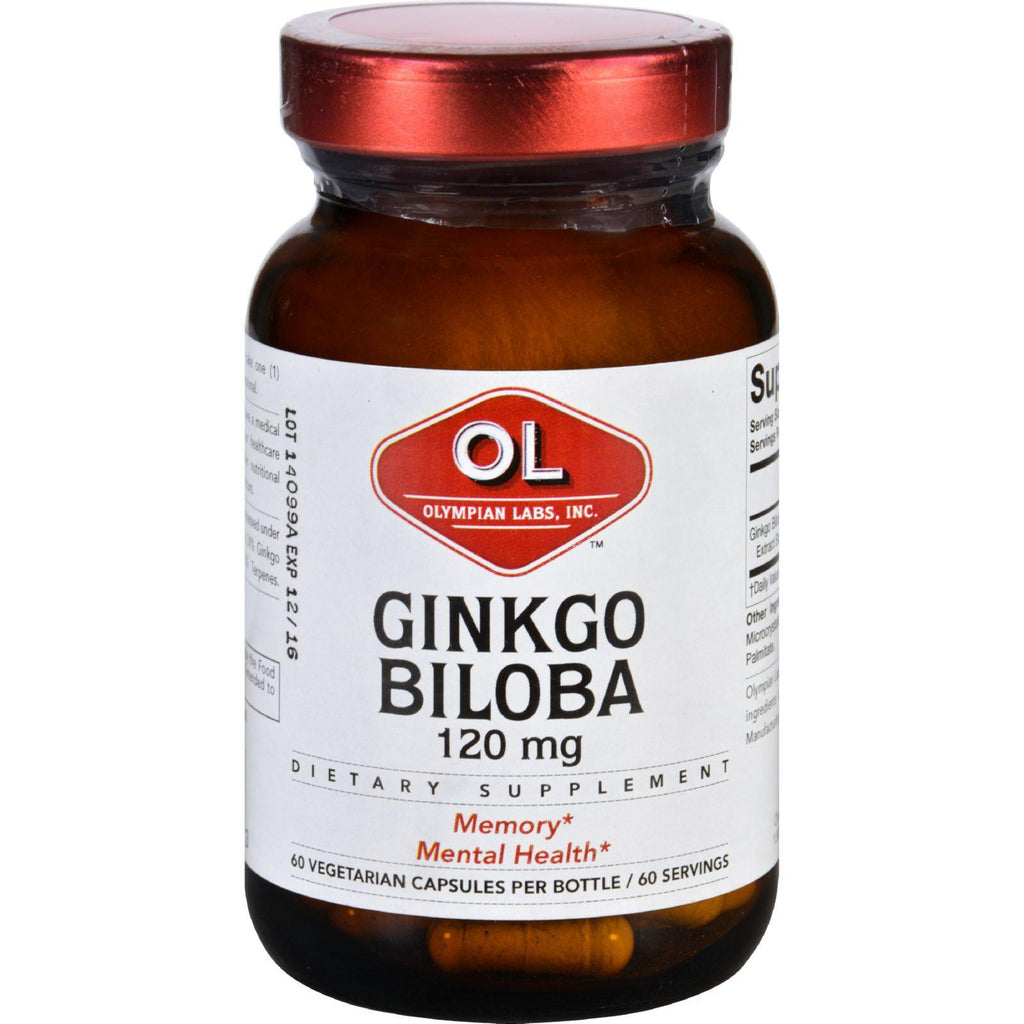 Olympian Labs Ginkgo Biloba - 120 Mg - 60 Vegetarian Capsules