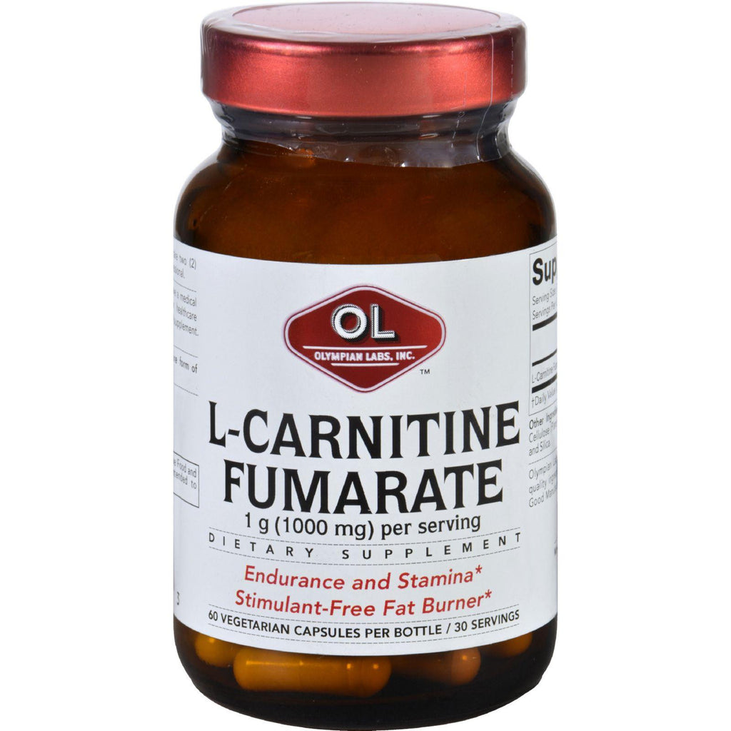 Olympian Labs L-carnitine Fumarate - 1000 Mg - 60 Vegetarian Capsules