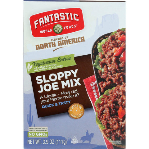 Fantastic World Foods Mix - Vegetarian Sloppy Joe - 3.9 Oz - Case Of 6