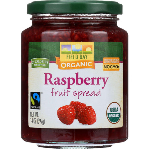 Field Day Fruit Spread - Organic - Raspberry - 14 Oz - Case Of 12