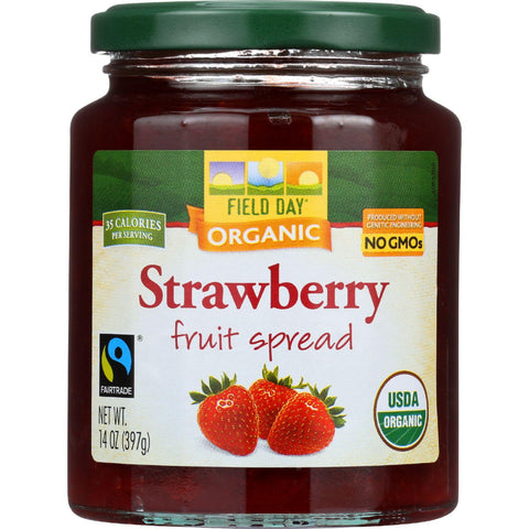 Field Day Fruit Spread - Organic - Strawberry - 14 Oz - Case Of 12