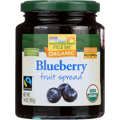 Field Day Fruit Spread - Organic - Blueberry - 14 Oz - Case Of 12