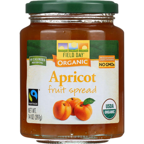 Field Day Fruit Spread - Organic - Apricot - 14 Oz - Case Of 12