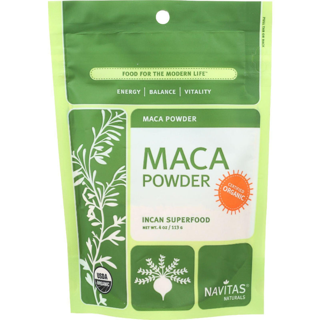 Navitas Naturals Maca Powder - Organic - 4 Oz - Case Of 12