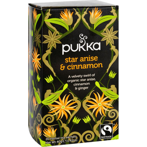 Pukka Herbal Teas Tea - Organic - Star Anise And Cinnamon - 20 Bags - Case Of 6