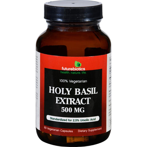 Futurebiotics Holy Basil Extract - 500 Mg - 60 Vegetarian Capsules