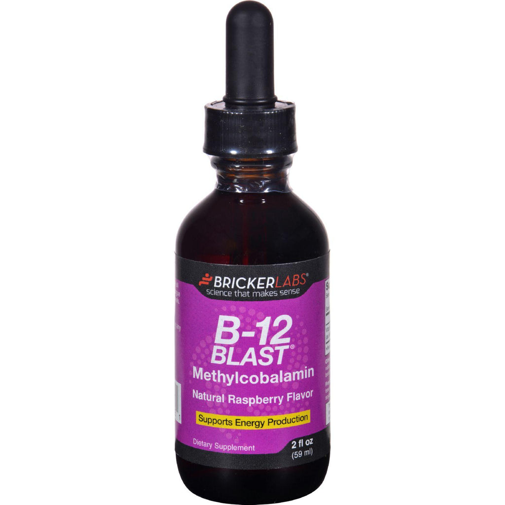 Bricker Labs B-12 Blast - Methylcobalamin - Natural Raspberry - 2 Oz