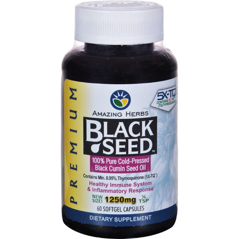 Black Seed Oil - 1250 Mg - 60 Softgel Capsules