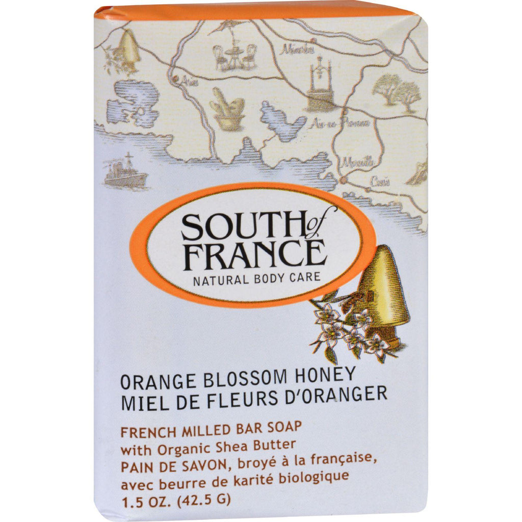 South Of France Bar Soap - Orange Blossom Honey - Travel - 1.5 Oz - Case Of 12