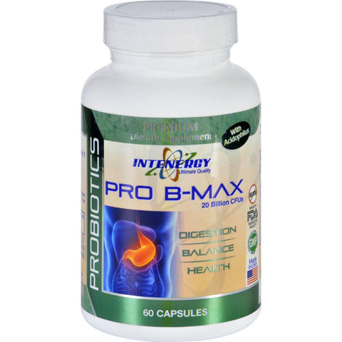 Intenergy Pro B-max - With Acidophilus - 60 Capsules