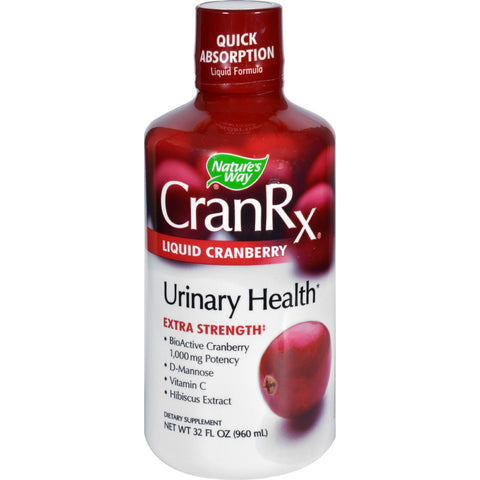 Natures Way Cran Rx - Urinary Health - Liquid Cranberry - Extra Strength- 32 Oz