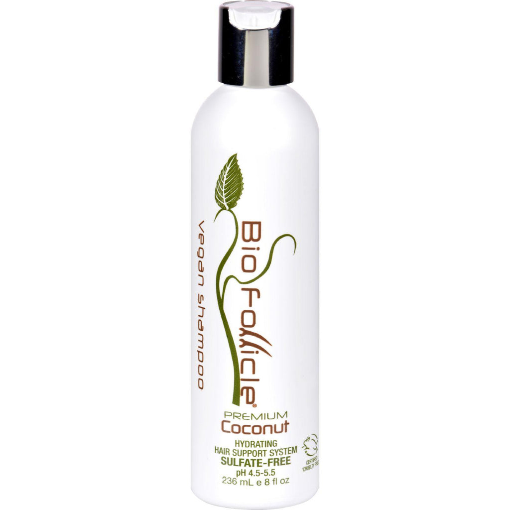 Bio Follicle Shampoo - Vegan - Premium Coconut - Sulfate Free - 8 Oz