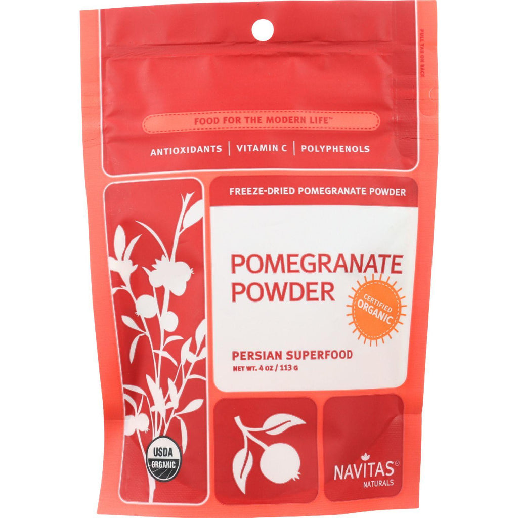 Navitas Naturals Pomegranate Powder - Organic - Freeze-dried - 4 Oz - Case Of 12