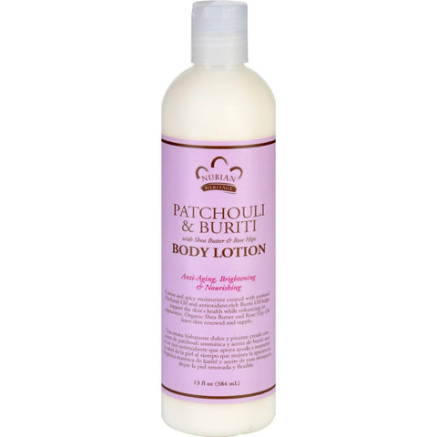 Nubian Heritage Body Lotion - Patchouli And Buriti - 13 Oz