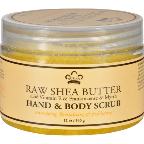 Nubian Heritage Hand And Body Scrub - Raw Shea And Frankincense - 12 Oz