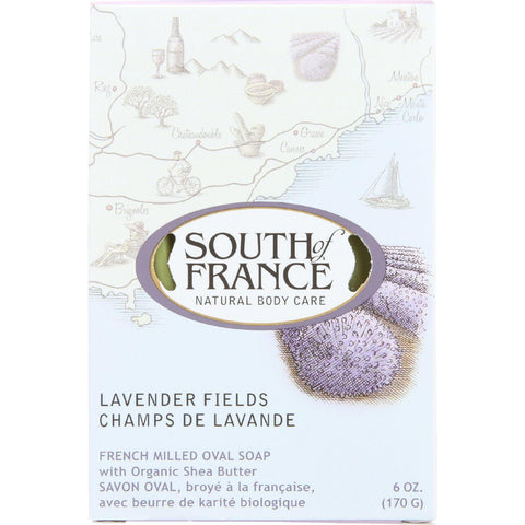 South Of France Bar Soap - Lavender Fields - 6 Oz - 1 Each