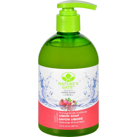 Natures Gate Hand Soap - Liquid - Pomegranate Sunflower - 12.5 Oz