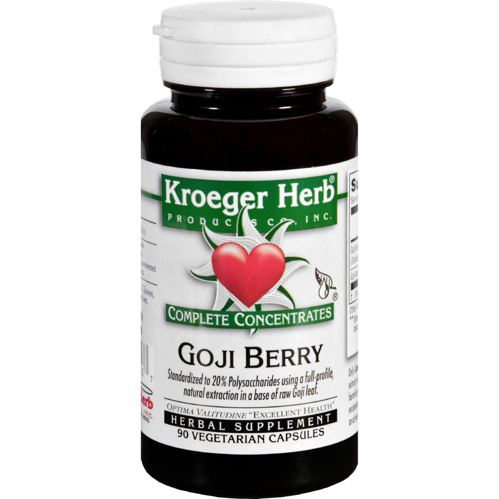 Kroeger Herb Complete Concentrate - Goji Berry - 90 Vegetarian Capsules