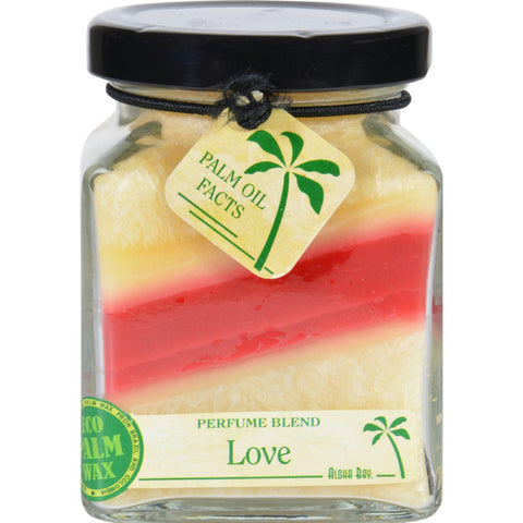 Aloha Bay Candle - Cube Jar - Perfume Blends - Love - 6 Oz