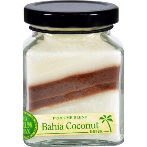 Aloha Bay Candle - Cube Jar - Perfume Blends - Bahia Coconut - 6 Oz