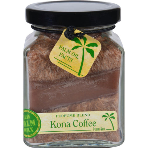 Aloha Bay Candle - Cube Jar - Perfume Blends - Kona Coffee - 6 Oz