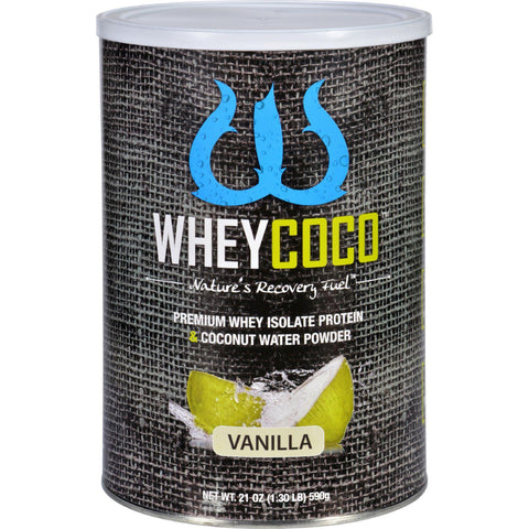 Wheycoco Whey Isolate Protein And Coconut Water - Premium - Powder - Vanilla - 21 Oz