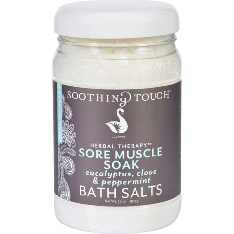 Soothing Touch Bath Salts - Muscle Soak - 32 Oz