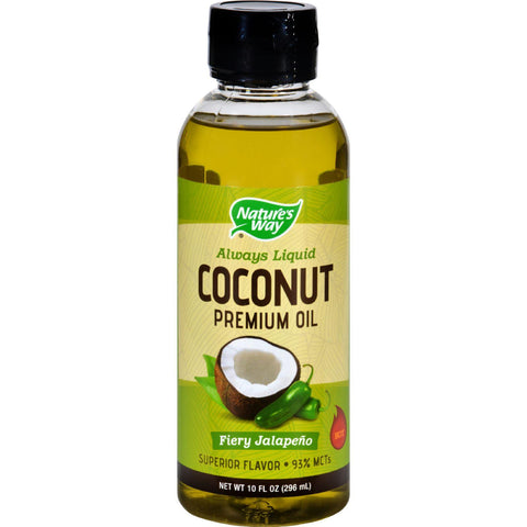 Natures Way Coconut Oil - Premium - Fiery Jalapeno - 10 Oz