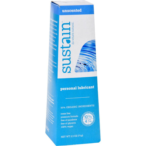 Sustain Personal Lubricant - Unscented - 2.5 Oz