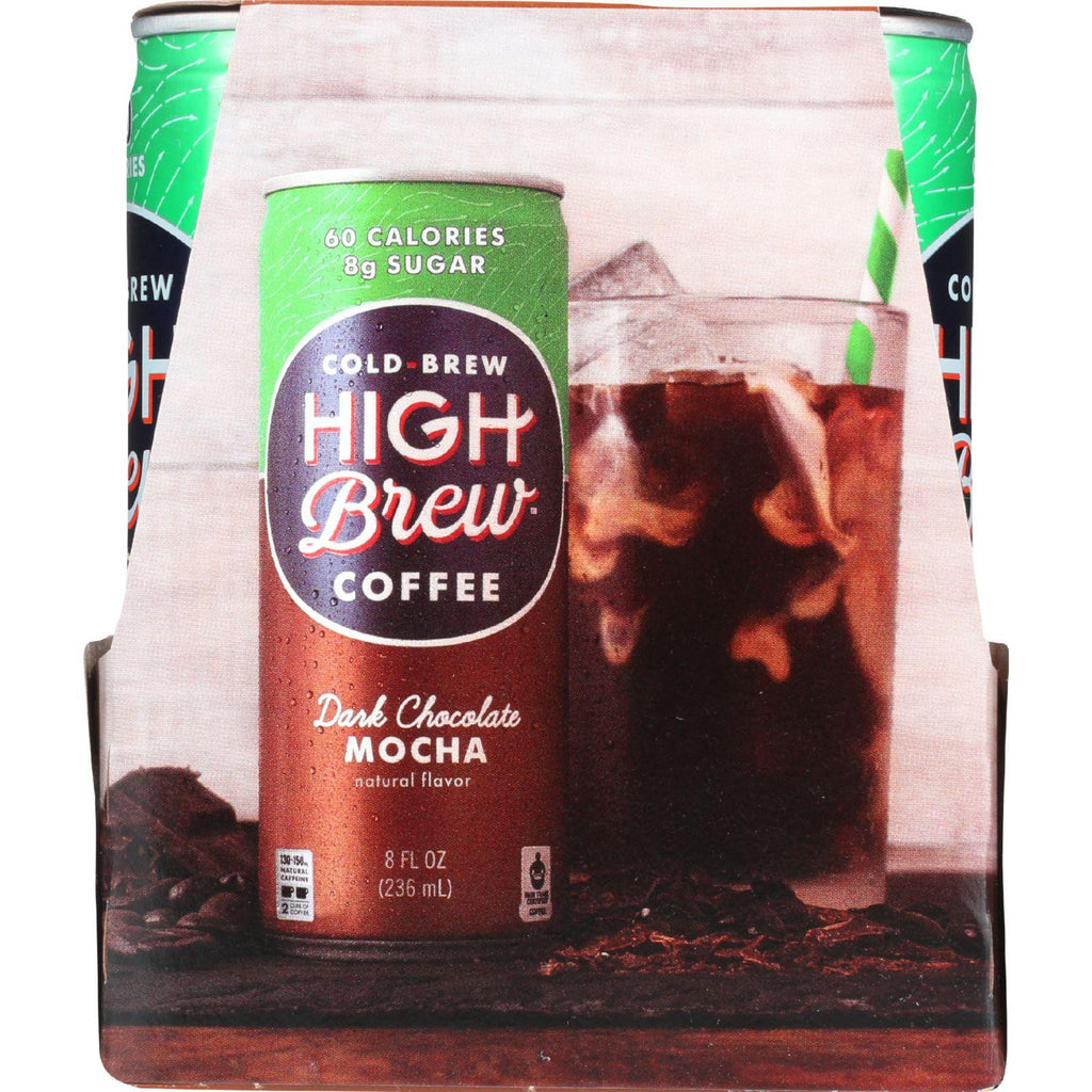 High Brew Coffee Coffee - Ready To Drink - Dark Chocolate Mocha - 4-8 Oz - Case Of 6