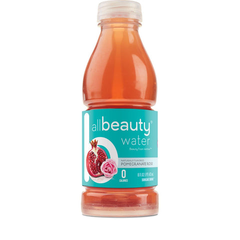 All Beauty Water Skincare Drink - Pomegranate Rose - 16 Oz - Case Of 12